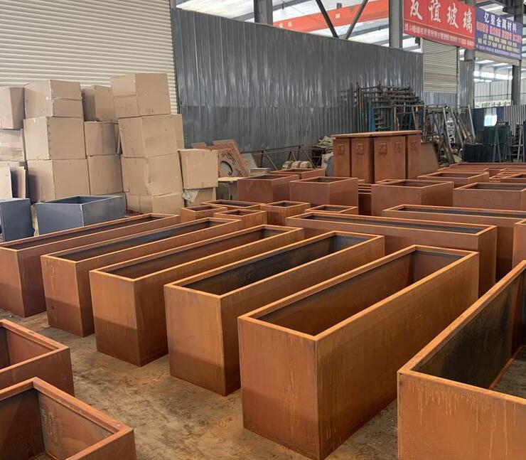 昂仁耐候钢板花箱