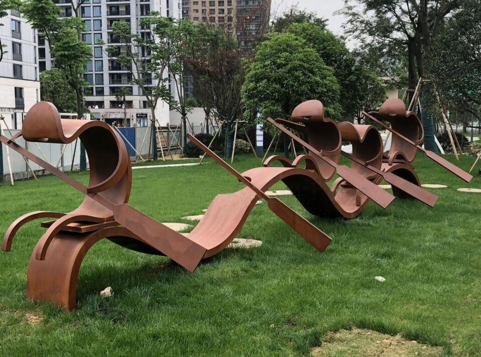 昂仁锈钢板造型