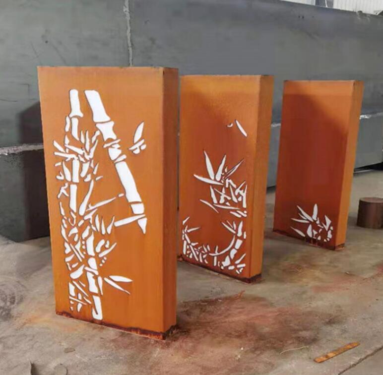 昂仁锈钢板灯箱