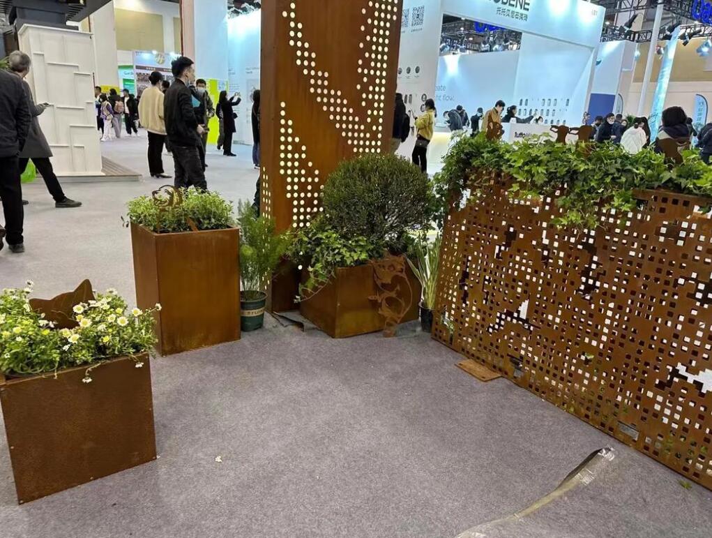 昂仁耐候钢花箱