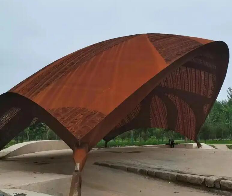 昂仁耐候钢幕墙案例